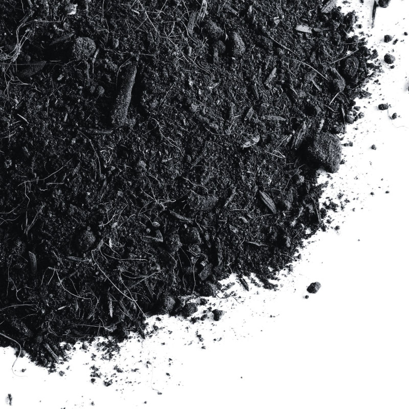 C44-20L Aktivierter Bodenaktivator für Terra Preta, Terra Carbon 50/50 Pflanzenkohle & Kompost – Rettung für sandige Böden – Körnung 0-8mm