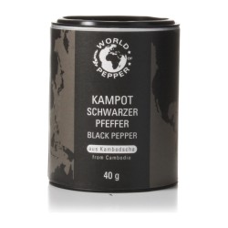 Schwarzer Kampot Pfeffer 40 g